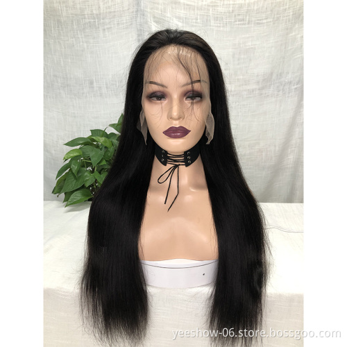 wholesale Straight Lace Frontal Human Hair Wigs Brazilian Transparent HD Lace 30 32 inch Lace Front Closure Wig For Women